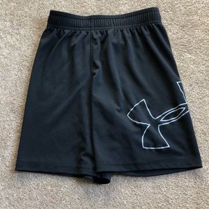 Boys 6 under amour shorts .